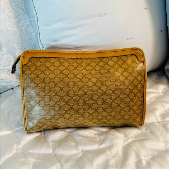 Celine Tan Cosmetic Bag